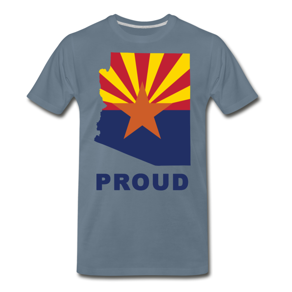 Arizona "PROUD" - Men's Premium T-Shirt - steel blue