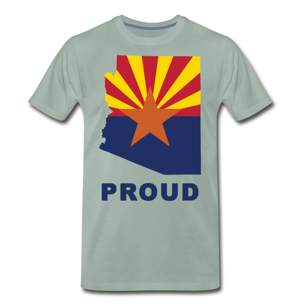 Arizona "PROUD" - Men's Premium T-Shirt - steel green