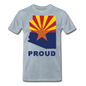 Arizona "PROUD" - Men's Premium T-Shirt - heather ice blue