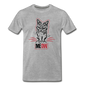 Angry Cat - Men's Premium T-Shirt - heather gray