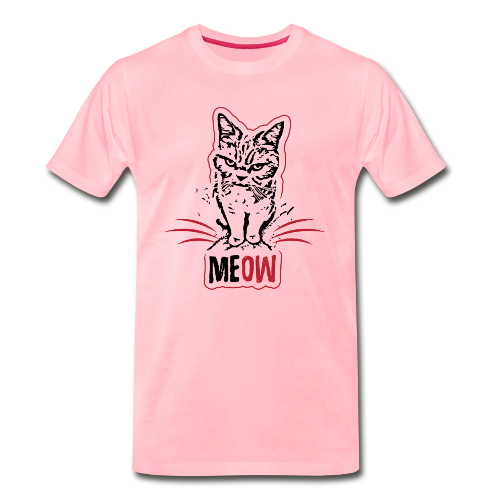 Angry Cat - Men's Premium T-Shirt - pink