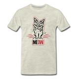 Angry Cat - Men's Premium T-Shirt - heather oatmeal