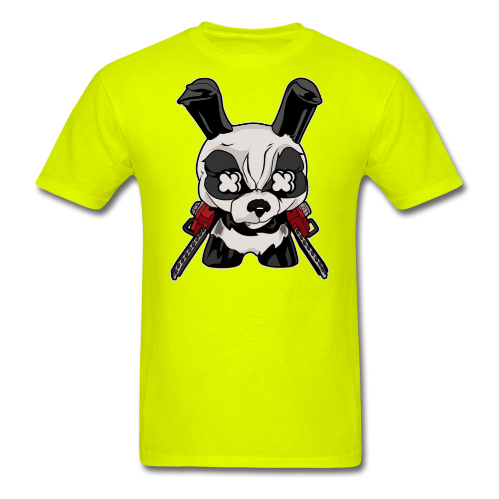 Angry Panda - Unisex Classic T-Shirt - safety green