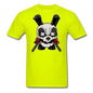 Angry Panda - Unisex Classic T-Shirt - safety green