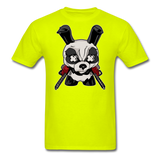 Angry Panda - Unisex Classic T-Shirt - safety green