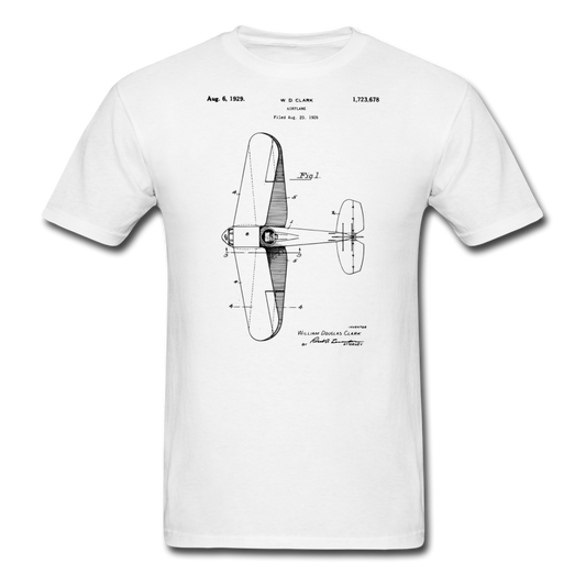 Airplane Patent - Unisex Classic T-Shirt - white