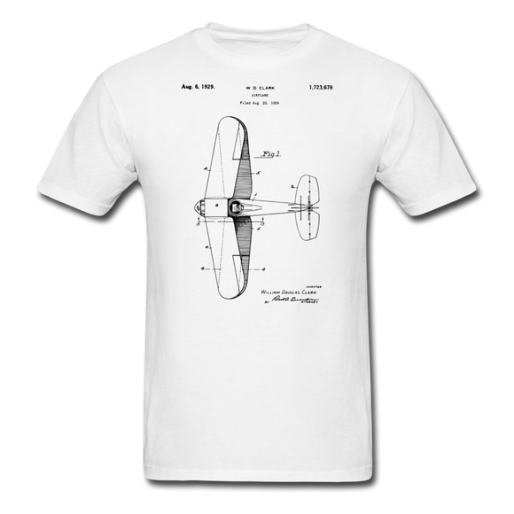 Airplane Patent - Unisex Classic T-Shirt - white