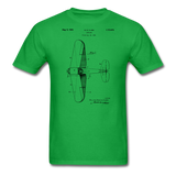 Airplane Patent - Unisex Classic T-Shirt - bright green
