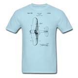 Airplane Patent - Unisex Classic T-Shirt - powder blue