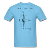 Airplane Patent - Unisex Classic T-Shirt - aquatic blue