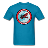 I'd Rather Be Flying - Badge - Unisex Classic T-Shirt - turquoise