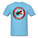 I'd Rather Be Flying - Badge - Unisex Classic T-Shirt - aquatic blue