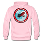 I'd Rather Be Flying - Badge - Gildan Heavy Blend Adult Hoodie - light pink