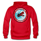 I'd Rather Be Flying - Badge - Gildan Heavy Blend Adult Hoodie - red