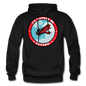 I'd Rather Be Flying - Badge - Gildan Heavy Blend Adult Hoodie - black