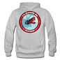 I'd Rather Be Flying - Badge - Gildan Heavy Blend Adult Hoodie - heather gray