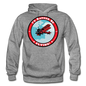 I'd Rather Be Flying - Badge - Gildan Heavy Blend Adult Hoodie - graphite heather