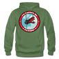 I'd Rather Be Flying - Badge - Gildan Heavy Blend Adult Hoodie - military green