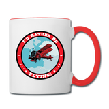 I'd Rather Be Flying - Badge - Contrast Coffee Mug - white/red