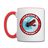 I'd Rather Be Flying - Badge - Contrast Coffee Mug - white/red