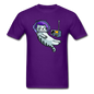 Sleepy Astronaut Cat - Unisex Classic T-Shirt - purple