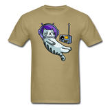 Sleepy Astronaut Cat - Unisex Classic T-Shirt - khaki