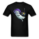 Sleepy Astronaut Cat - Unisex Classic T-Shirt - black