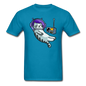 Sleepy Astronaut Cat - Unisex Classic T-Shirt - turquoise