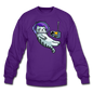 Sleepy Astronaut Cat - Crewneck Sweatshirt - purple