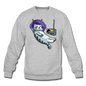 Sleepy Astronaut Cat - Crewneck Sweatshirt - heather gray