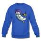 Sleepy Astronaut Cat - Crewneck Sweatshirt - royal blue