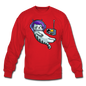 Sleepy Astronaut Cat - Crewneck Sweatshirt - red