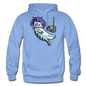 Sleepy Astronaut Cat - Gildan Heavy Blend Adult Hoodie - carolina blue