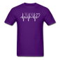 Cat Heartbeat - Unisex Classic T-Shirt - purple