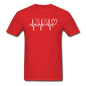 Cat Heartbeat - Unisex Classic T-Shirt - red