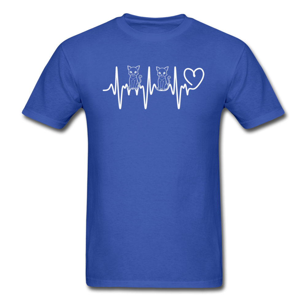 Cat Heartbeat - Unisex Classic T-Shirt - royal blue