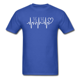 Cat Heartbeat - Unisex Classic T-Shirt - royal blue