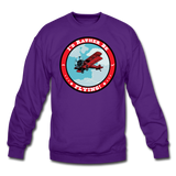I'd Rather Be Flying - Badge - Crewneck Sweatshirt - purple