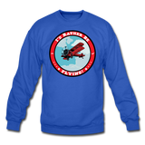 I'd Rather Be Flying - Badge - Crewneck Sweatshirt - royal blue