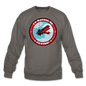 I'd Rather Be Flying - Badge - Crewneck Sweatshirt - asphalt gray