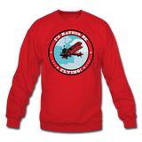 I'd Rather Be Flying - Badge - Crewneck Sweatshirt - red
