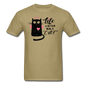 Life Is Better With A Cat - Unisex Classic T-Shirt - khaki