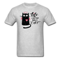 Life Is Better With A Cat - Unisex Classic T-Shirt - heather gray