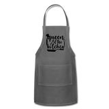 Queen Of The Kitchen - Adjustable Apron - charcoal