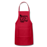Queen Of The Kitchen - Adjustable Apron - red