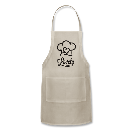 Lovely Chef - Adjustable Apron - natural