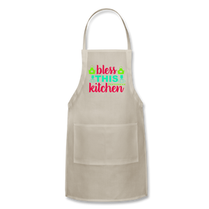 Bless This Kitchen - Adjustable Apron - natural
