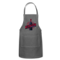 More Wine, Less Whine - Adjustable Apron - charcoal