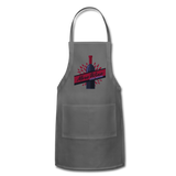 More Wine, Less Whine - Adjustable Apron - charcoal