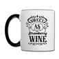 Sweet As Strawberry Wine - Black - Contrast Coffee Mug - white/black